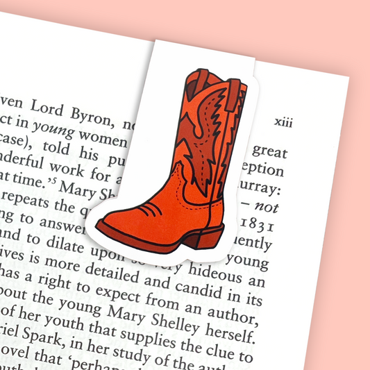 Cowboy Boots Magnetic Bookmark