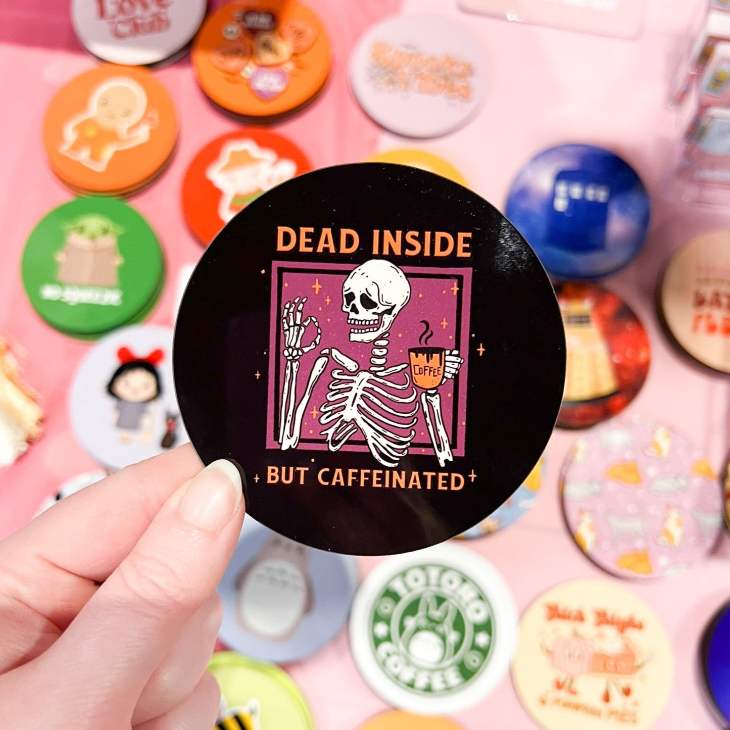 Dead Inside But Caffeinated Coaster