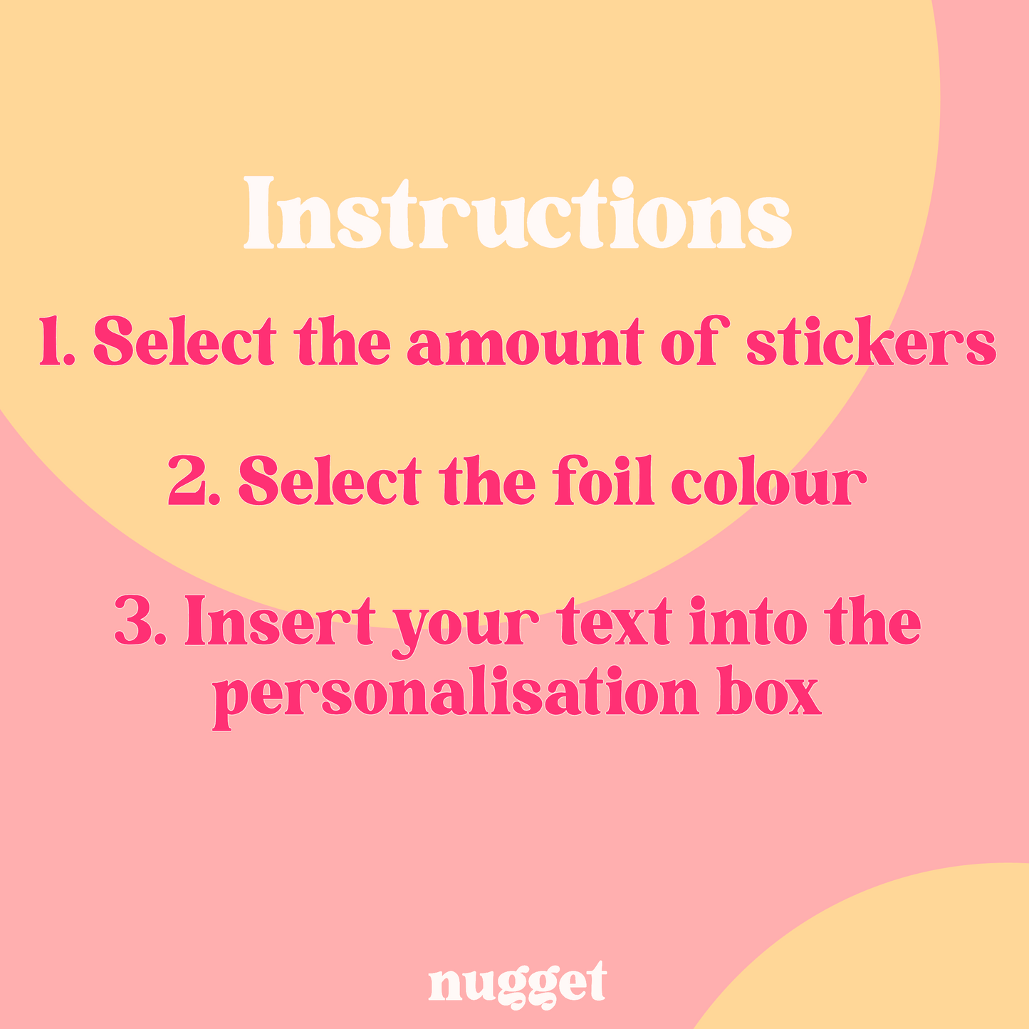 Handmade With Love Custom Foiled Stickers