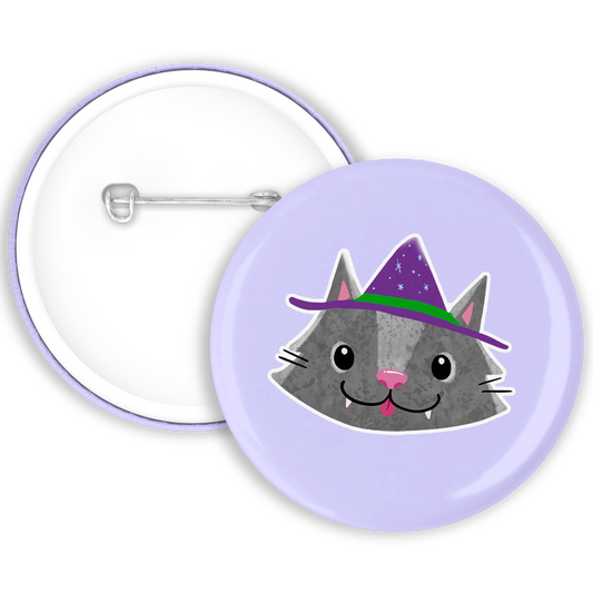 Witch Cat Badge