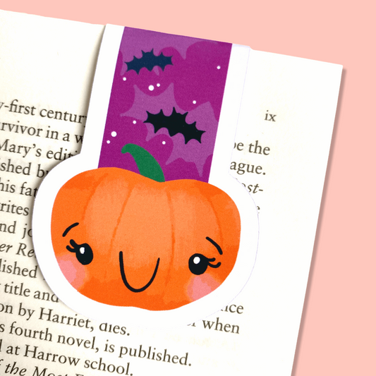 Halloween Pumpkin Magnetic Bookmark