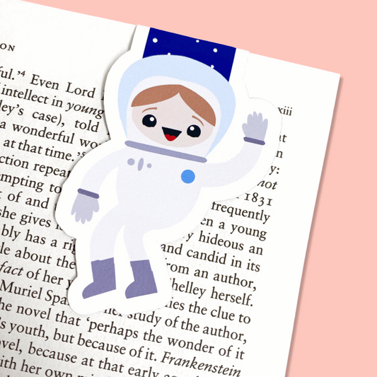 Cute Astronaut Magnetic Bookmark