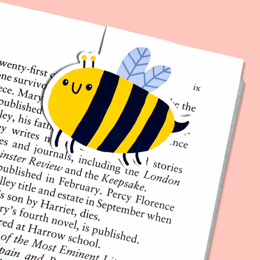 Cute Bee Magnetic Bookmark