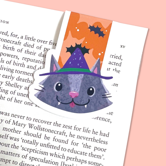 Witch Cat Magnetic Bookmark