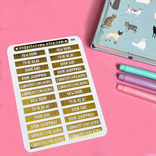 Bookish Planner Sticker Sheet