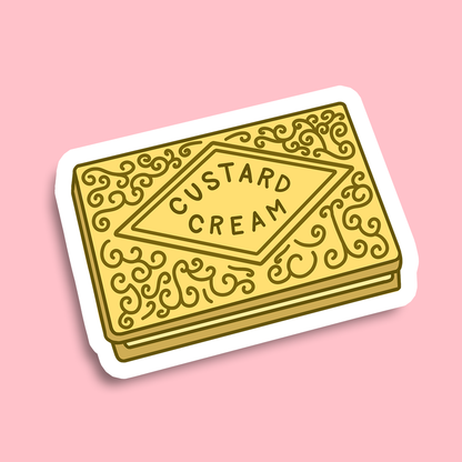 Custard Cream Biscuit Sticker