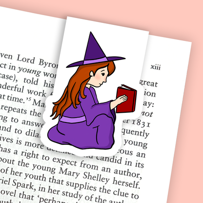 Witch Reading Magnetic Bookmark