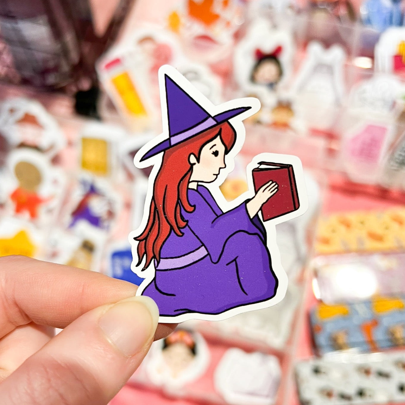 Reading Witch Sticker